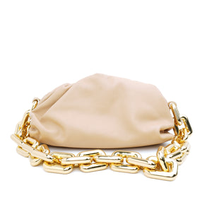 Bottega Veneta The Chain Pouch Small Beige