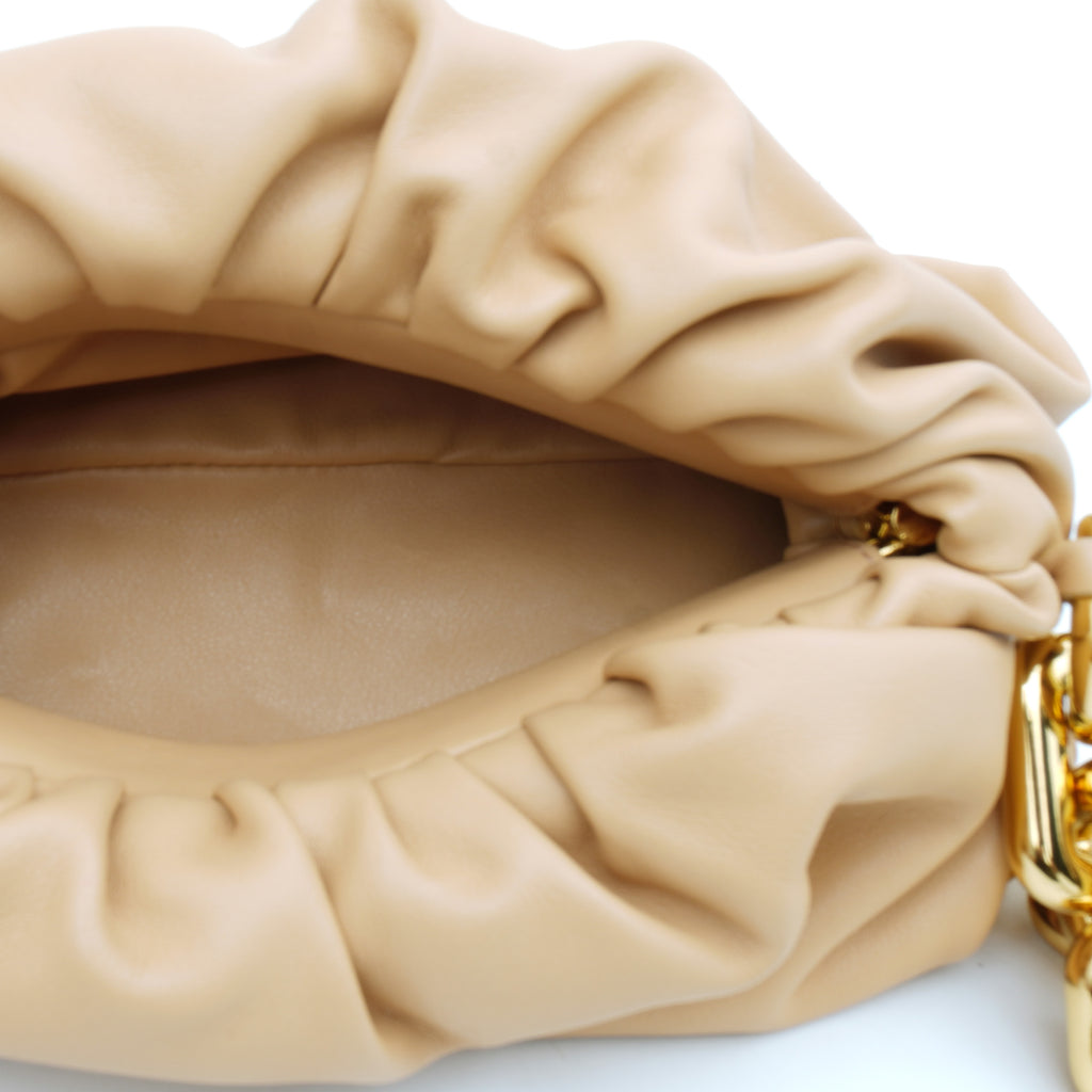 Bottega Veneta The Chain Pouch Small Beige
