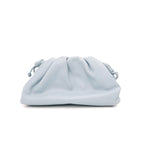 Bottega Veneta The Mini Pouch Light Blue Smooth Leather