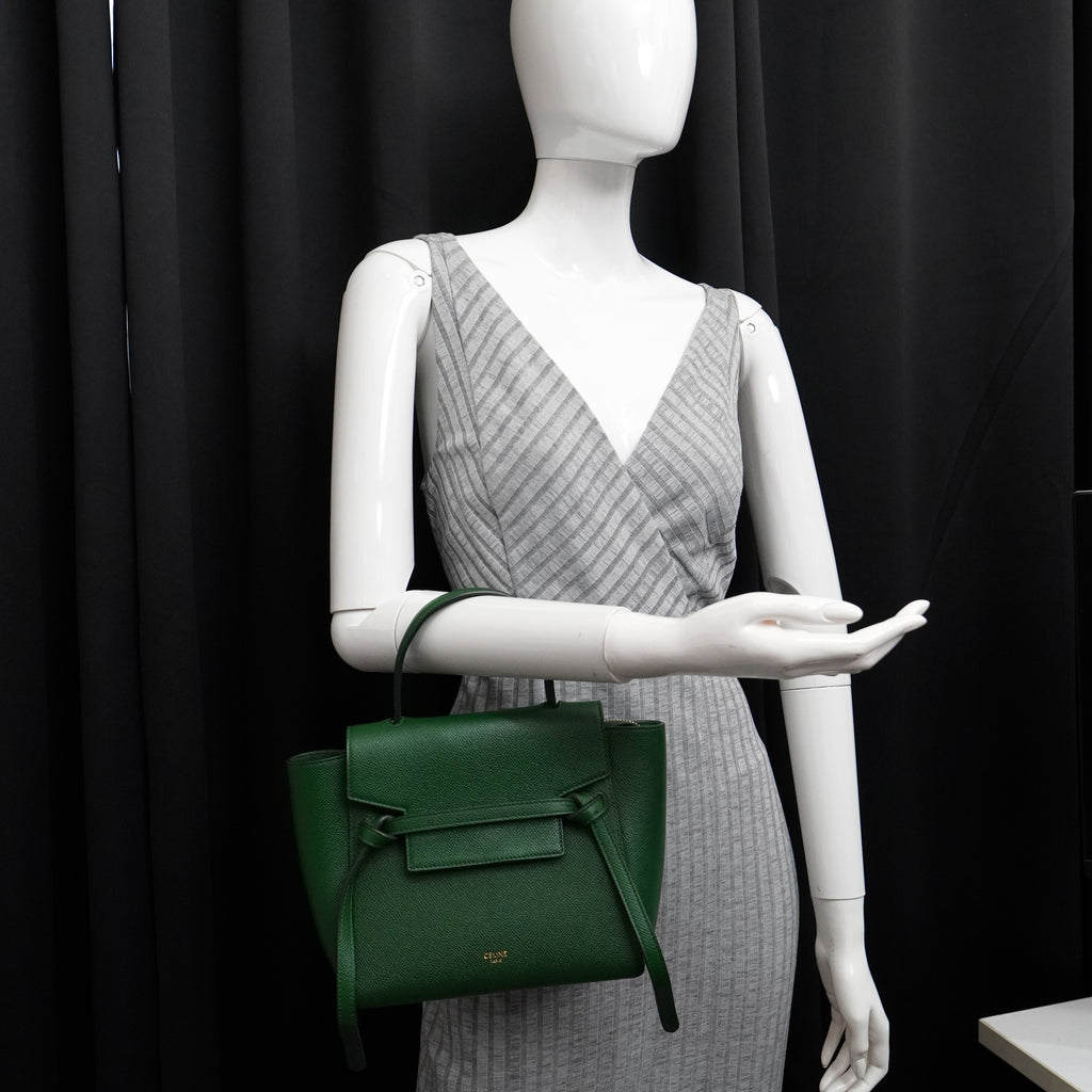 Celine Nano Belt Bag Malachite Green