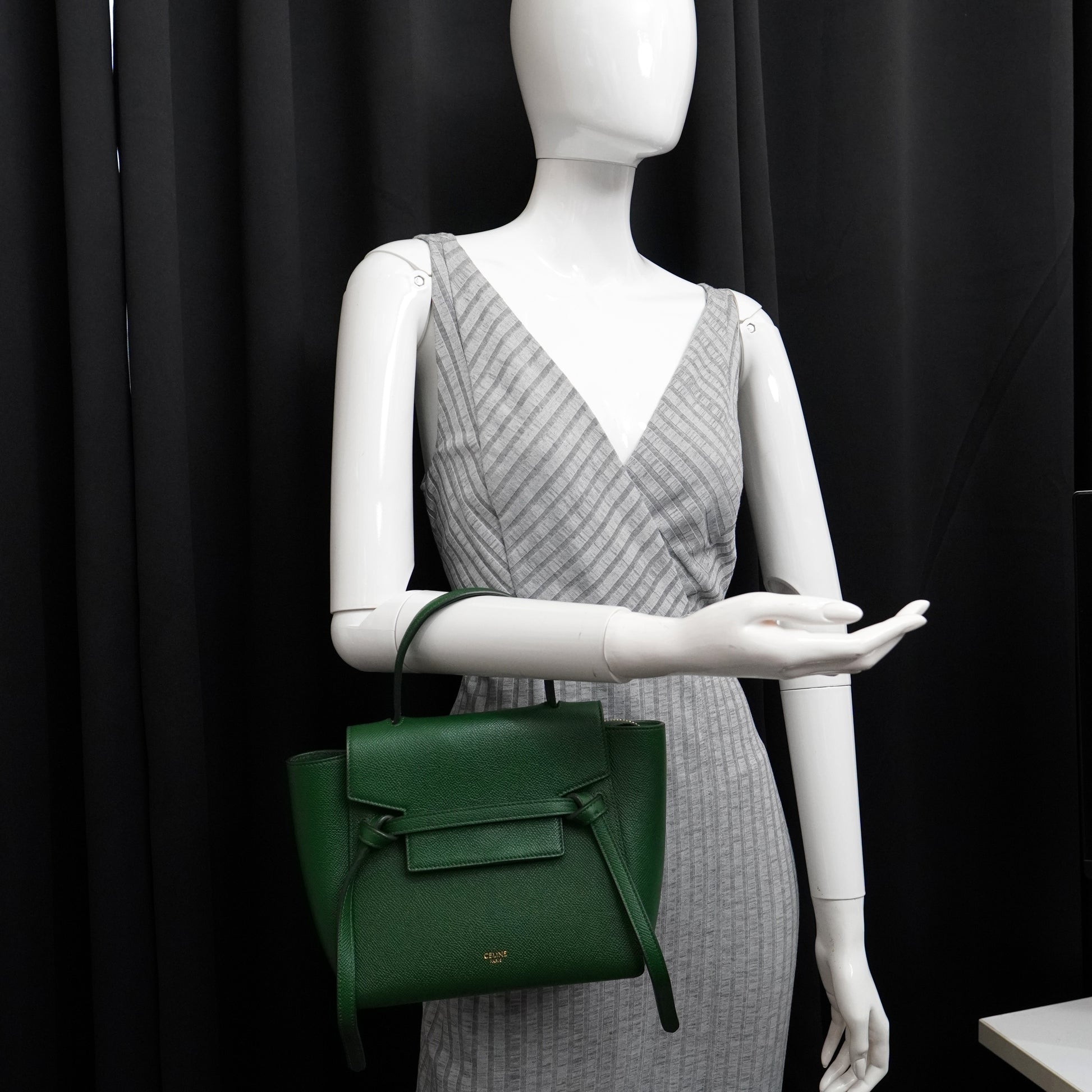 Celine Nano Belt Bag Malachite Green