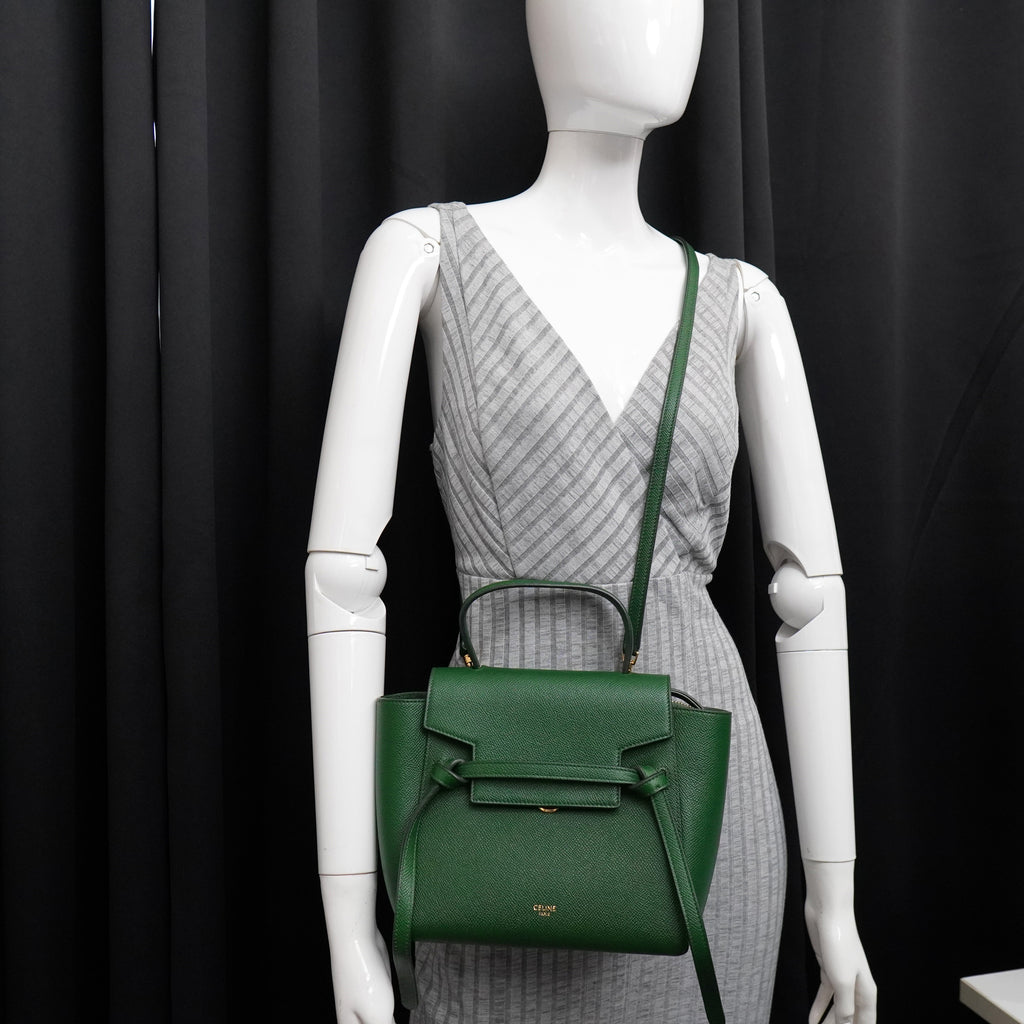 Celine Nano Belt Bag Malachite Green