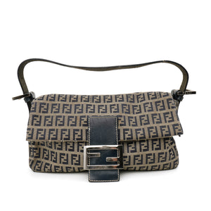 Fendi Zucchino Baguette Blue Gray