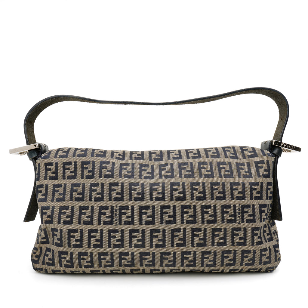 Fendi Zucchino Baguette Blue Gray