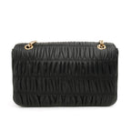 Prada Flap Nappa Gaufre Medium Chain Black