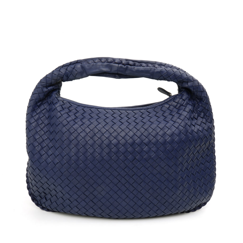 Bottega Veneta Intrecciato Hobo Dark Blue