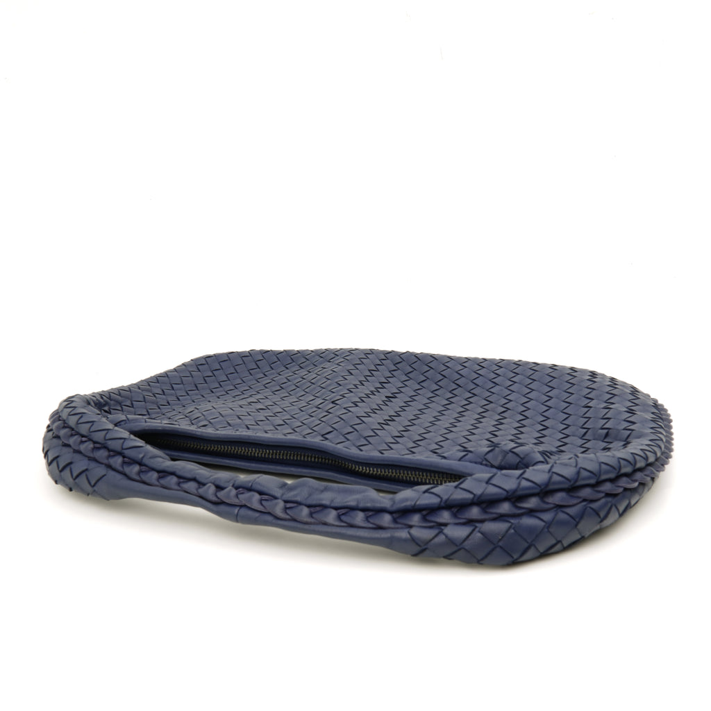 Bottega Veneta Intrecciato Hobo Dark Blue
