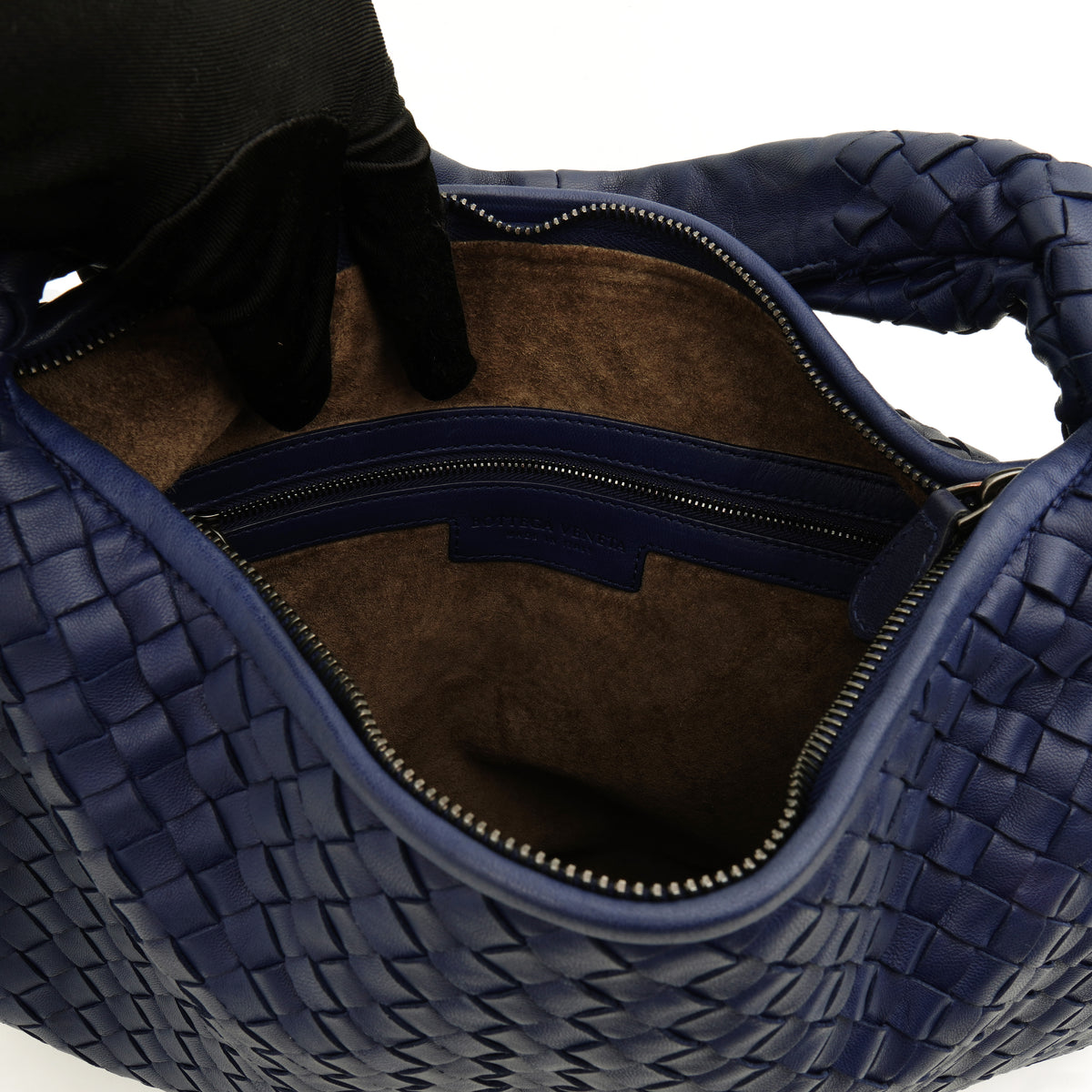 Bottega Veneta Intrecciato Hobo Dark Blue
