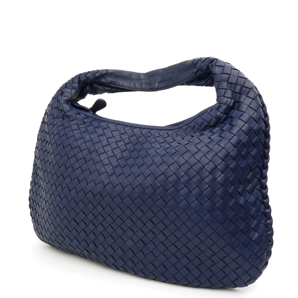Bottega Veneta Intrecciato Hobo Dark Blue