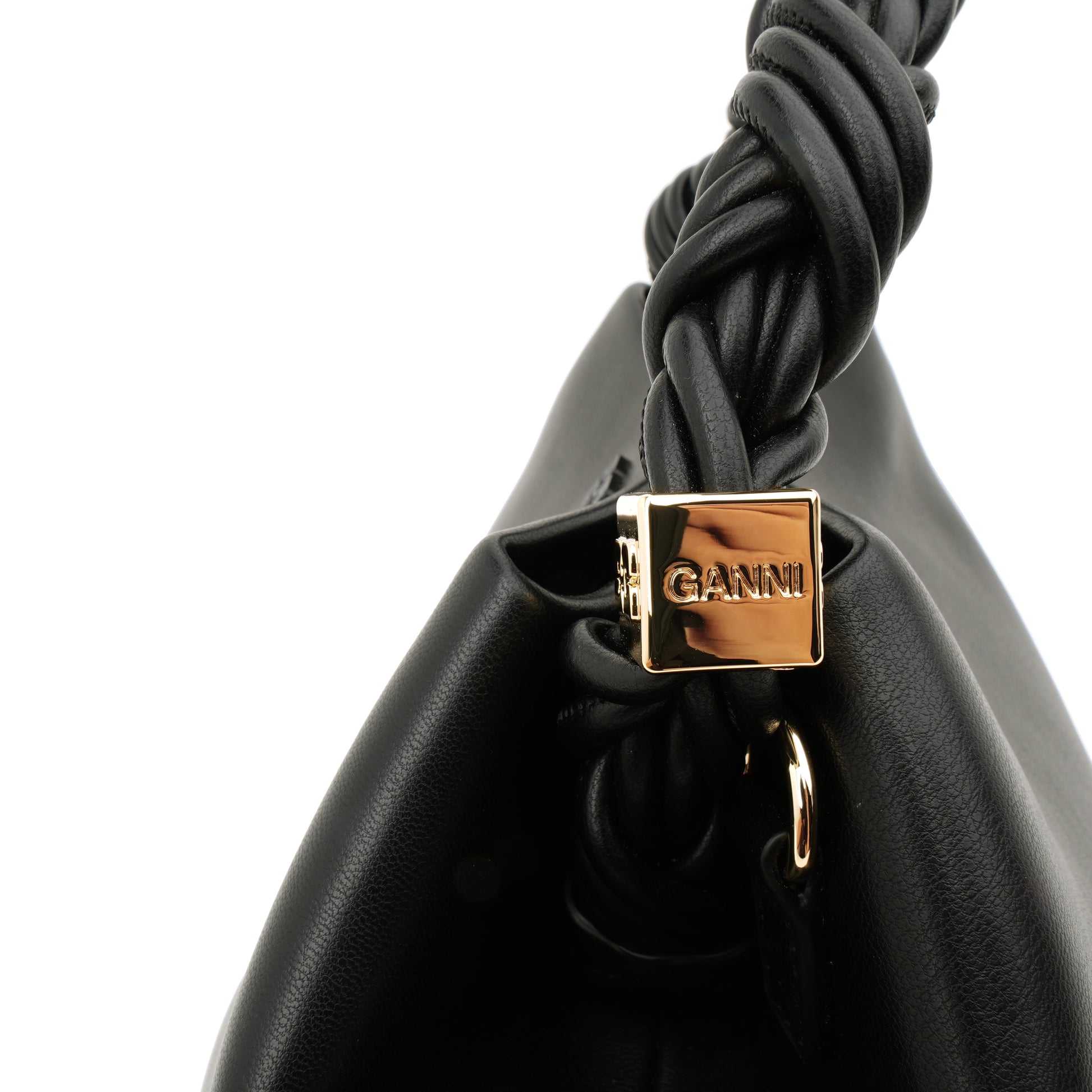 Ganni Bou Bag Small Hexagonal Black