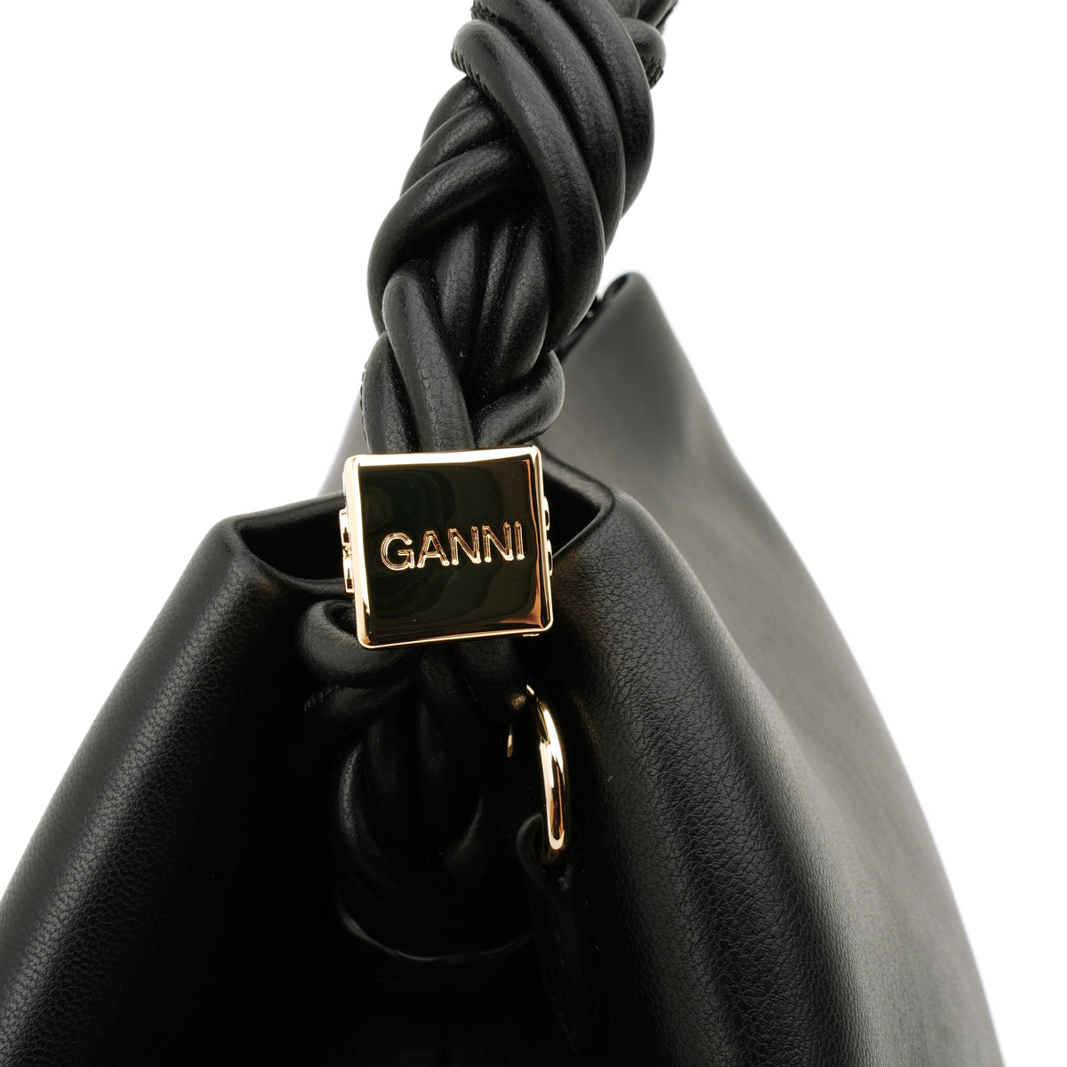 Ganni Bou Bag Small Hexagonal Black