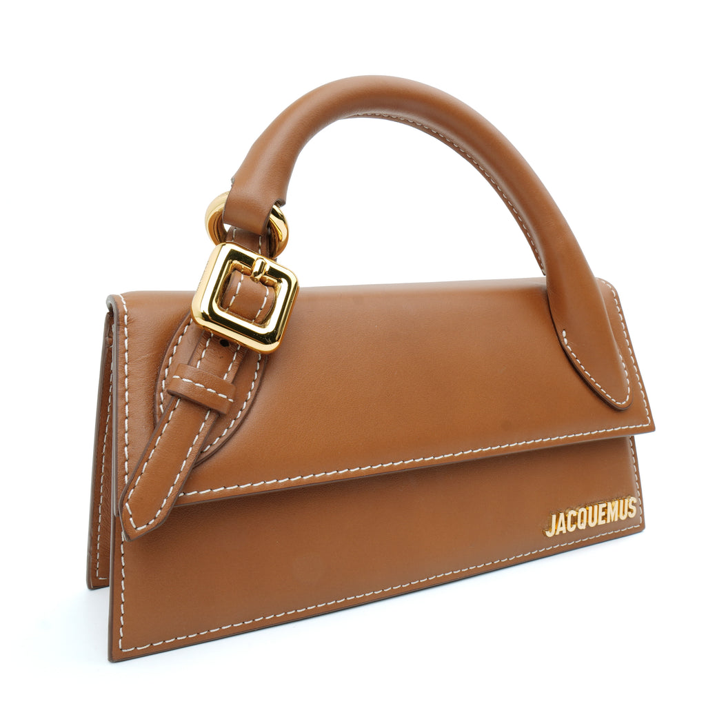Jacquemus Le Chiquito Long Boucle Brown