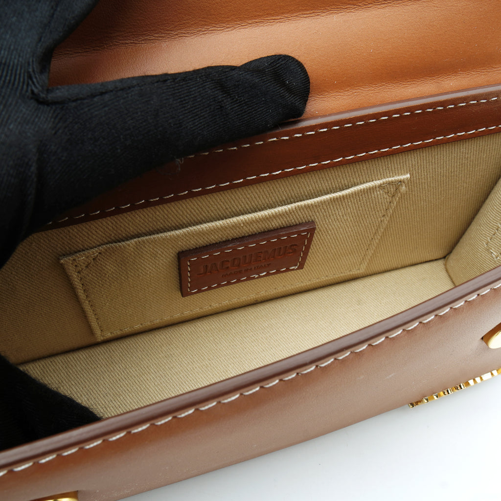 Jacquemus Le Chiquito Long Boucle Brown