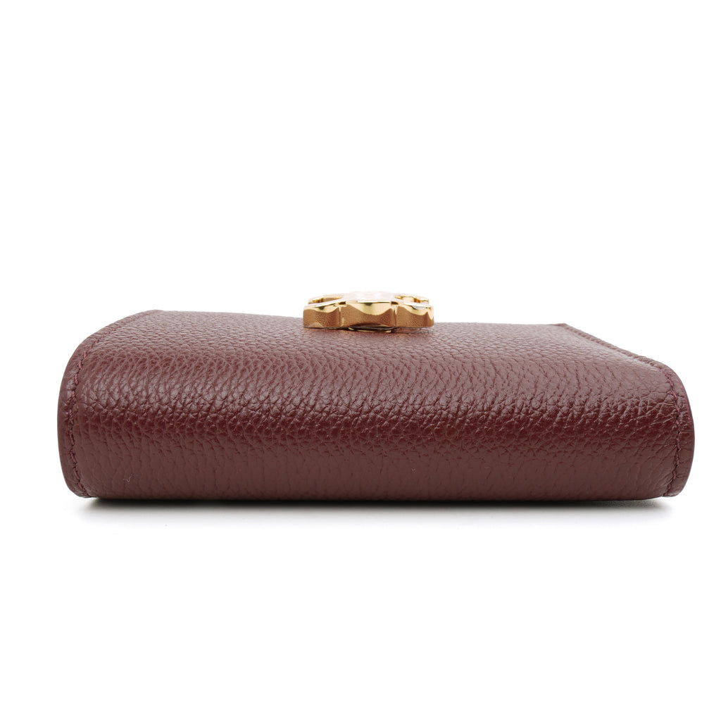 Celine Nino Fine Strap Wallet Syrah Burgundy