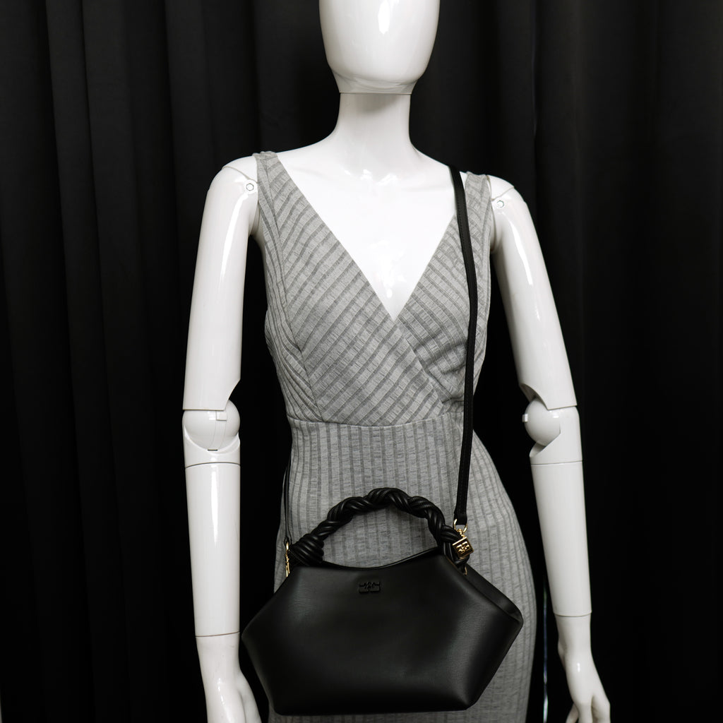 Ganni Bou Bag Small Hexagonal Black