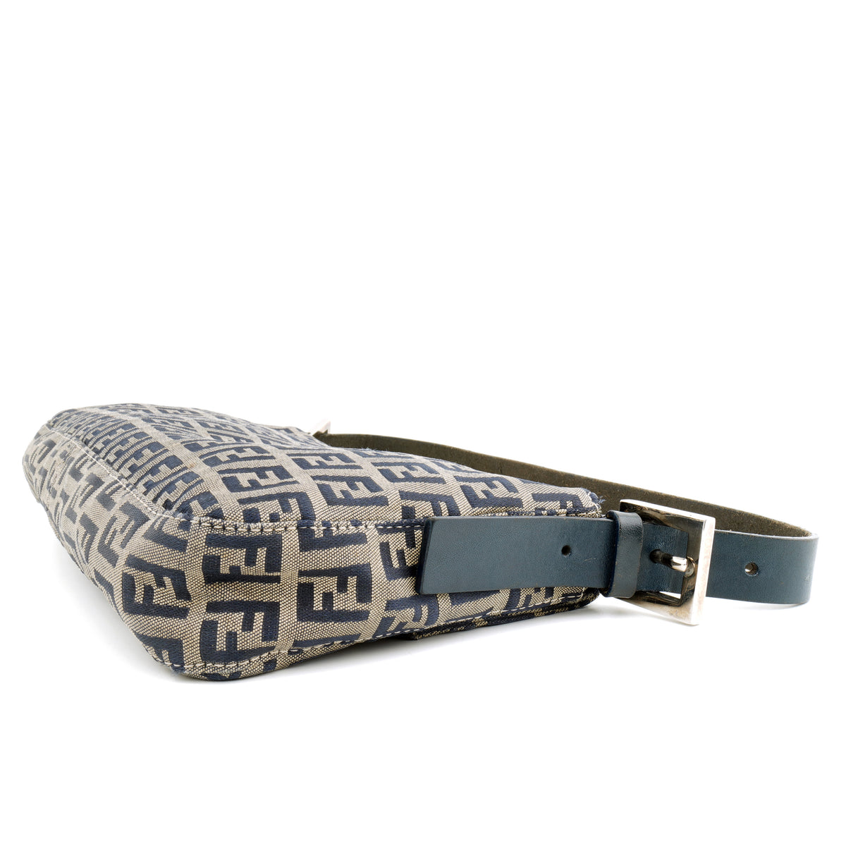 Fendi Zucchino Baguette Blue Gray