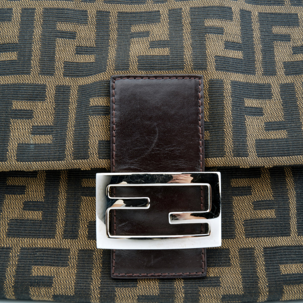 Fendi Mamma Baguette Zucca