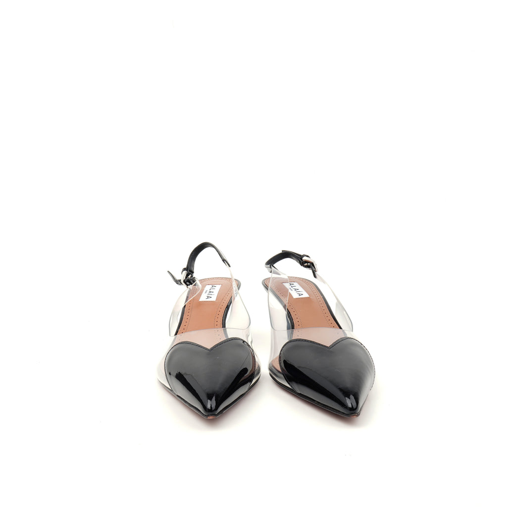 Alaïa Le Cœur Slingback Pumps 35.5