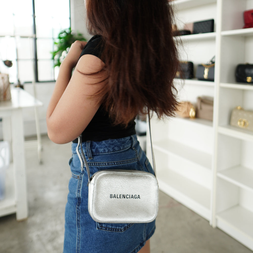 Balenciaga Everyday Camera Bag XS Silver