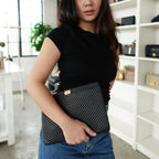 Chanel Chevron Boy O Case Medium Black