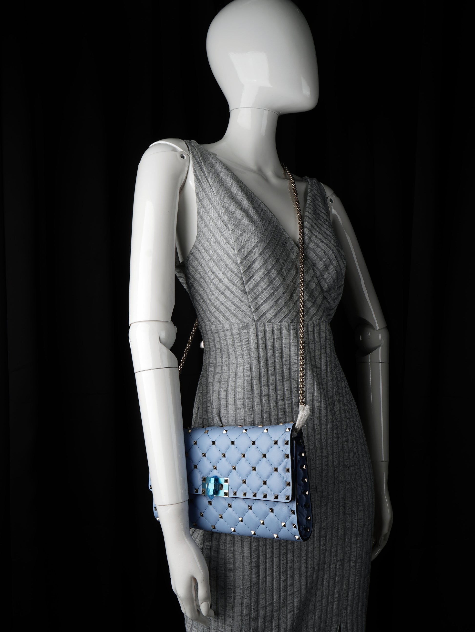 Valentino Rockstud Spike Wallet on Chain