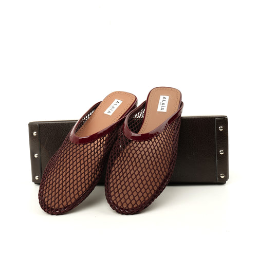 Alaïa Fishnet Mules 37
