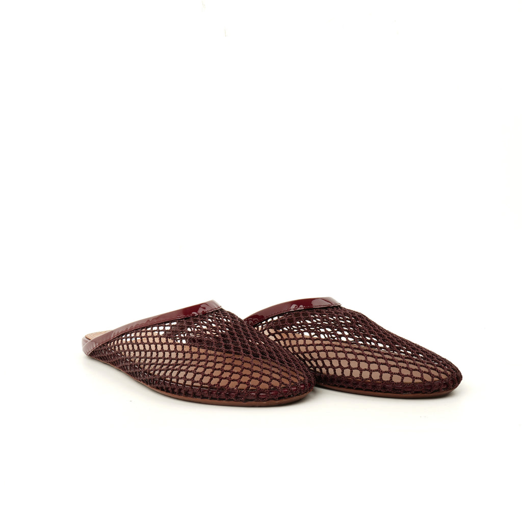 Alaïa Fishnet Mules 37