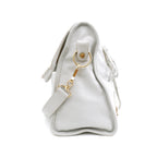 Balenciaga Medium City Metallic Edge Light Gray GHW