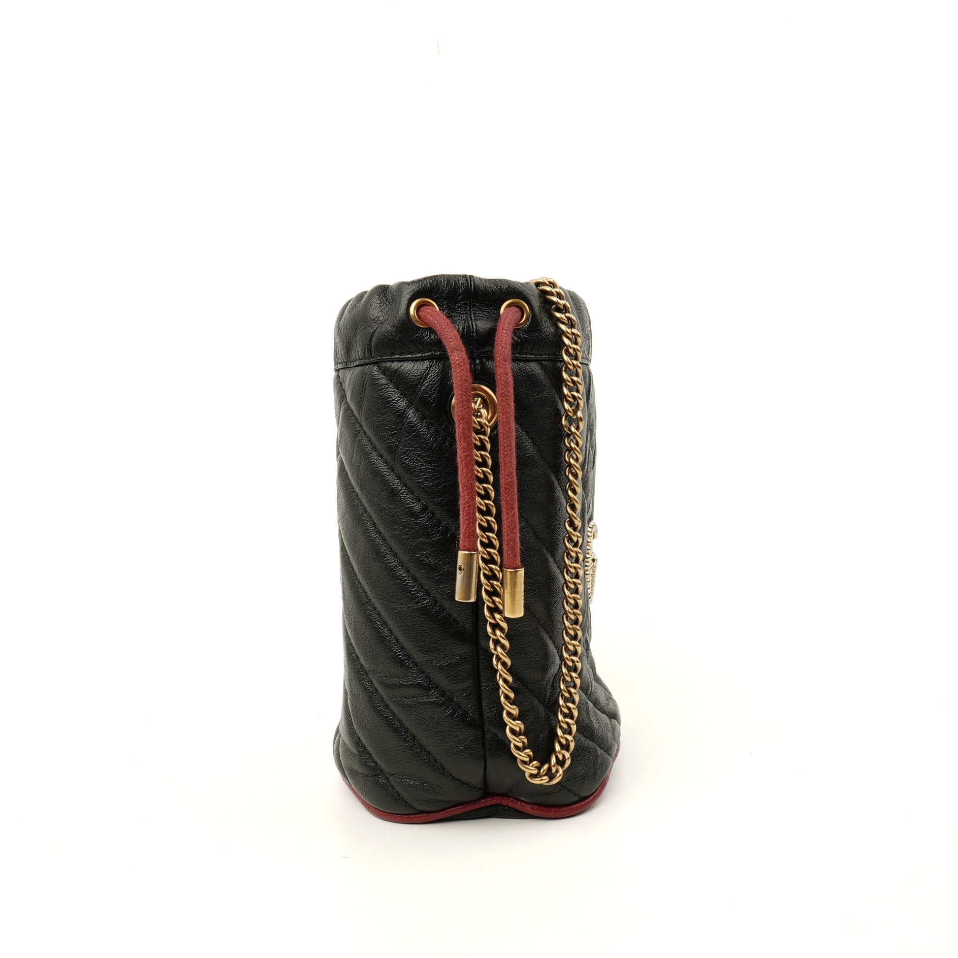 Gucci Marmont Diagonal Mini Torchon Bucket Bag