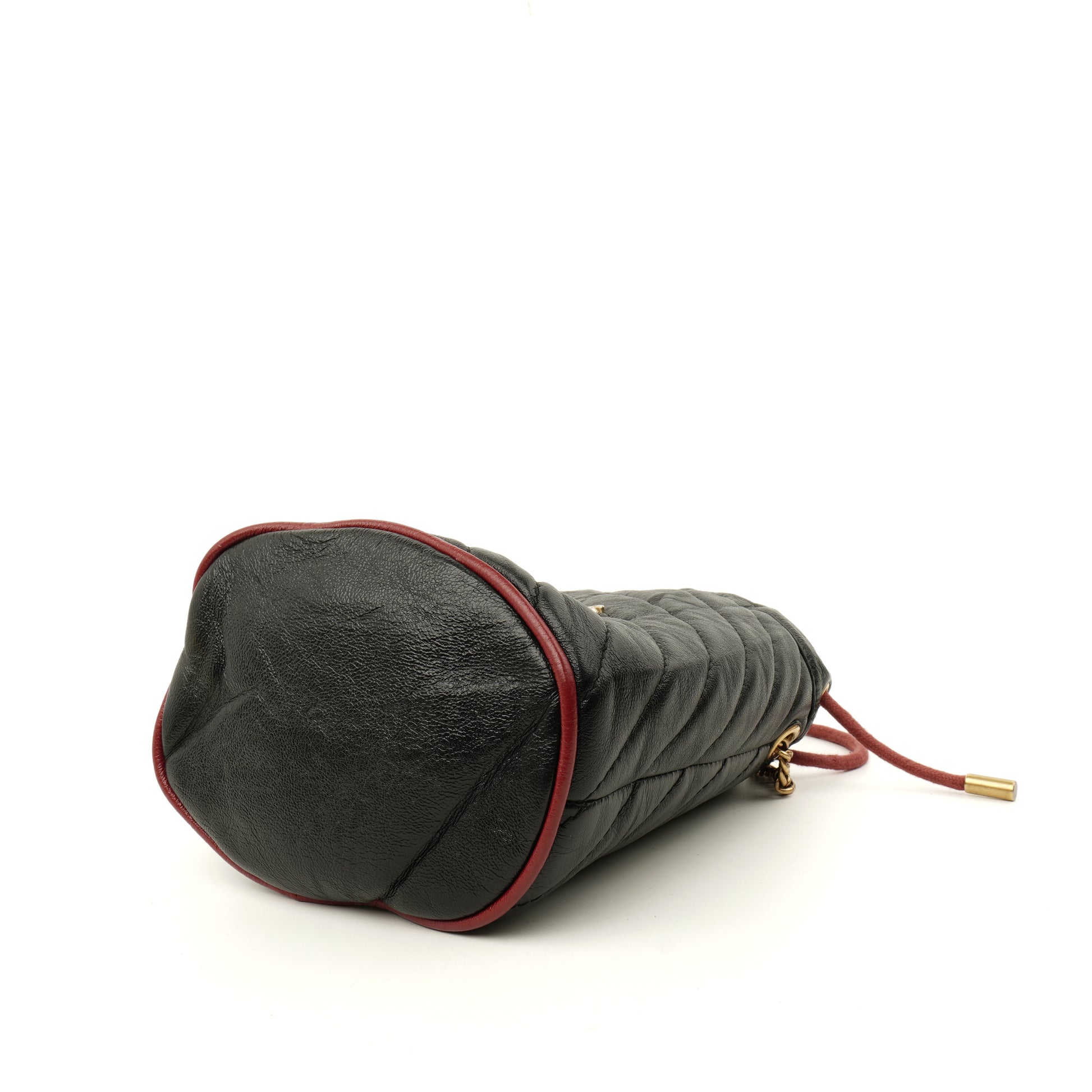 Gucci Marmont Diagonal Mini Torchon Bucket Bag