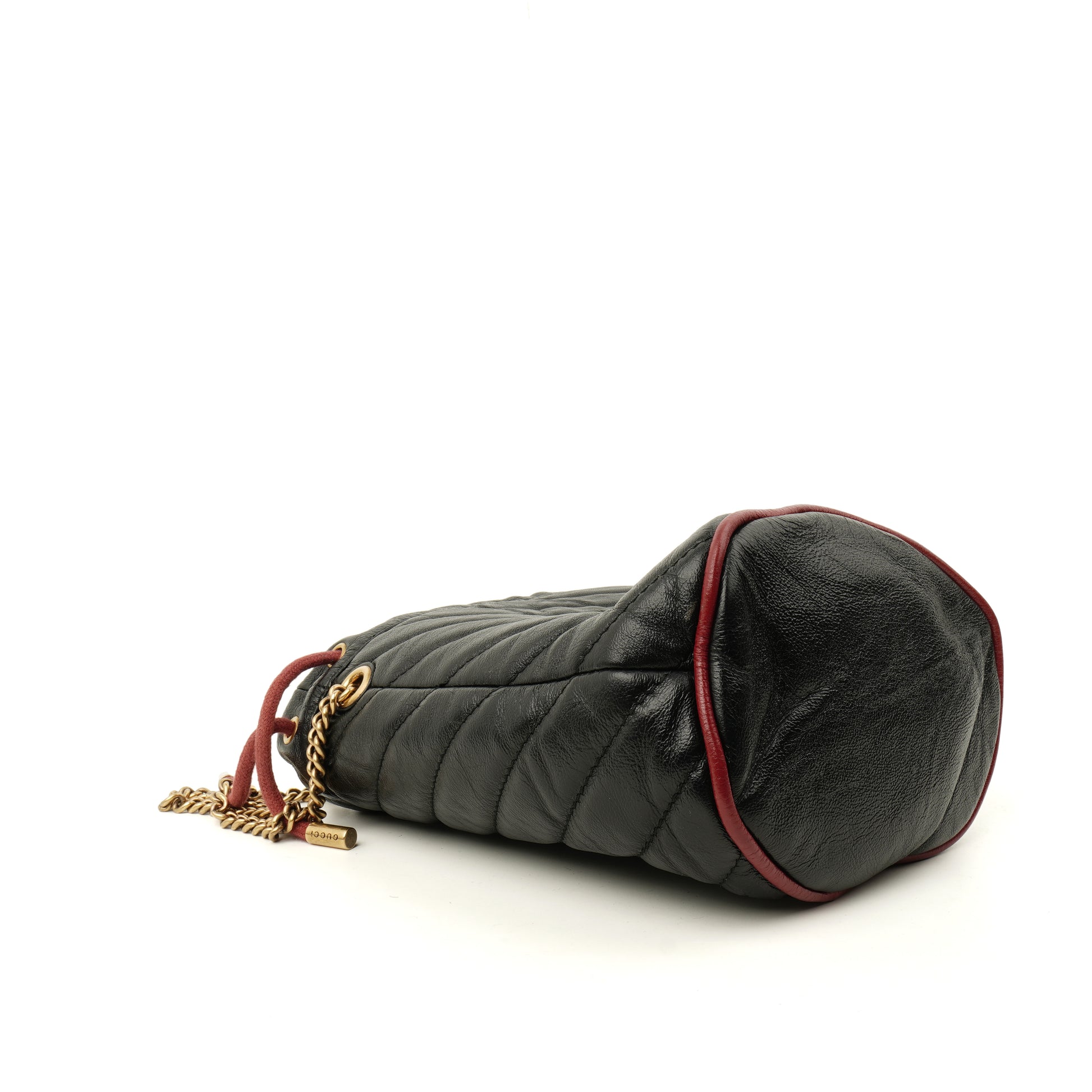 Gucci Marmont Diagonal Mini Torchon Bucket Bag