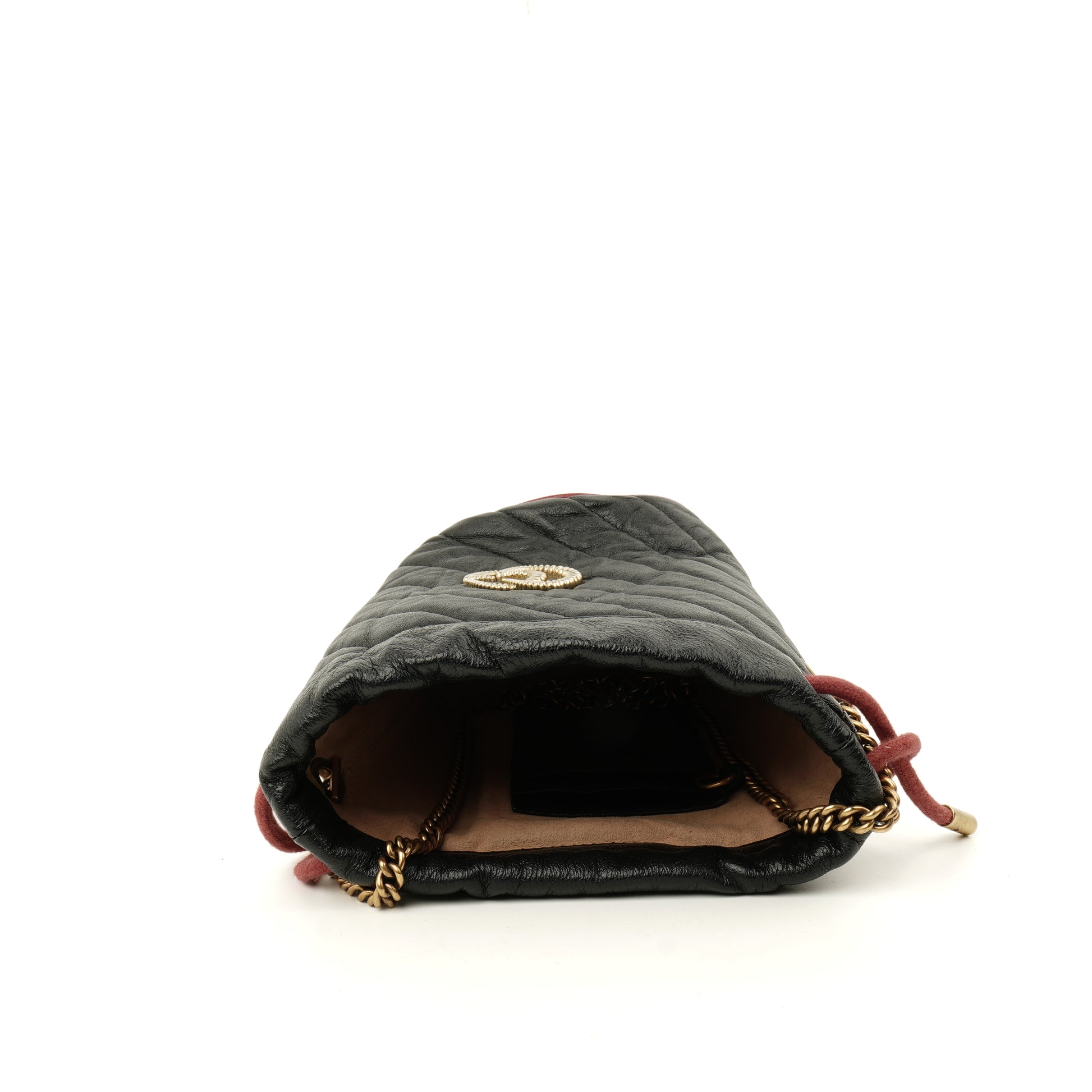 Gucci Marmont Diagonal Mini Torchon Bucket Bag
