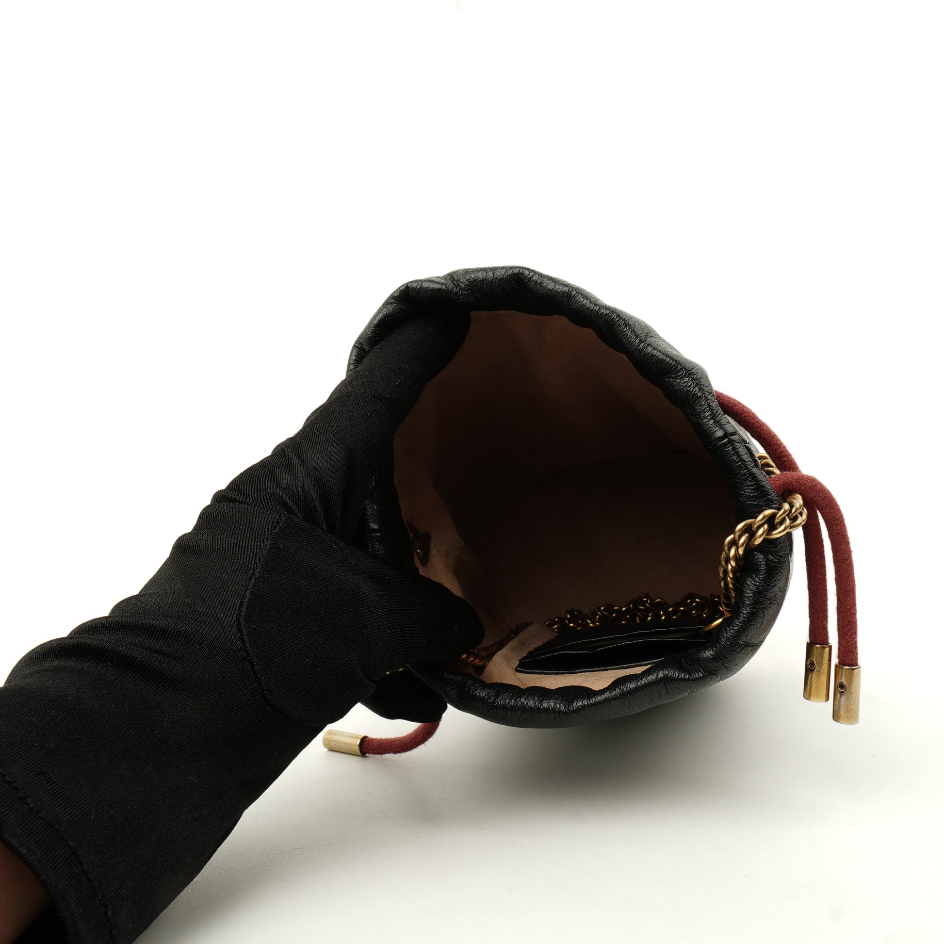 Gucci Marmont Diagonal Mini Torchon Bucket Bag