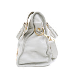Balenciaga Medium City Metallic Edge Light Gray GHW