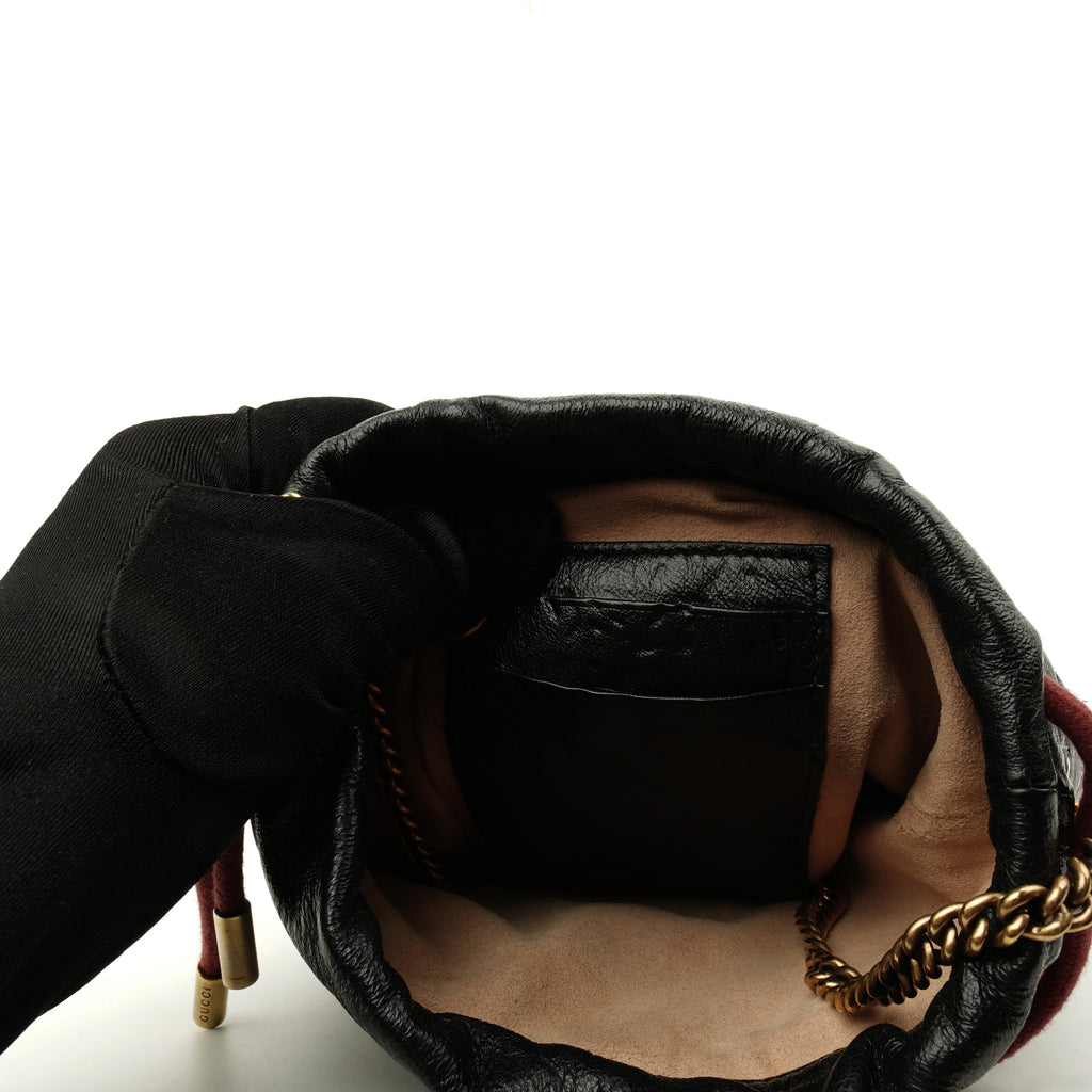 Gucci Marmont Diagonal Mini Torchon Bucket Bag