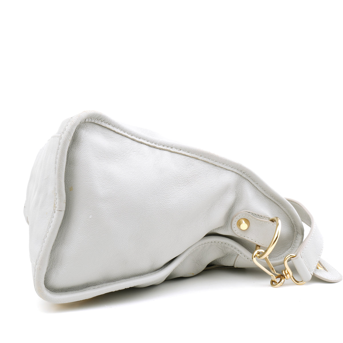 Balenciaga Medium City Metallic Edge Light Gray GHW