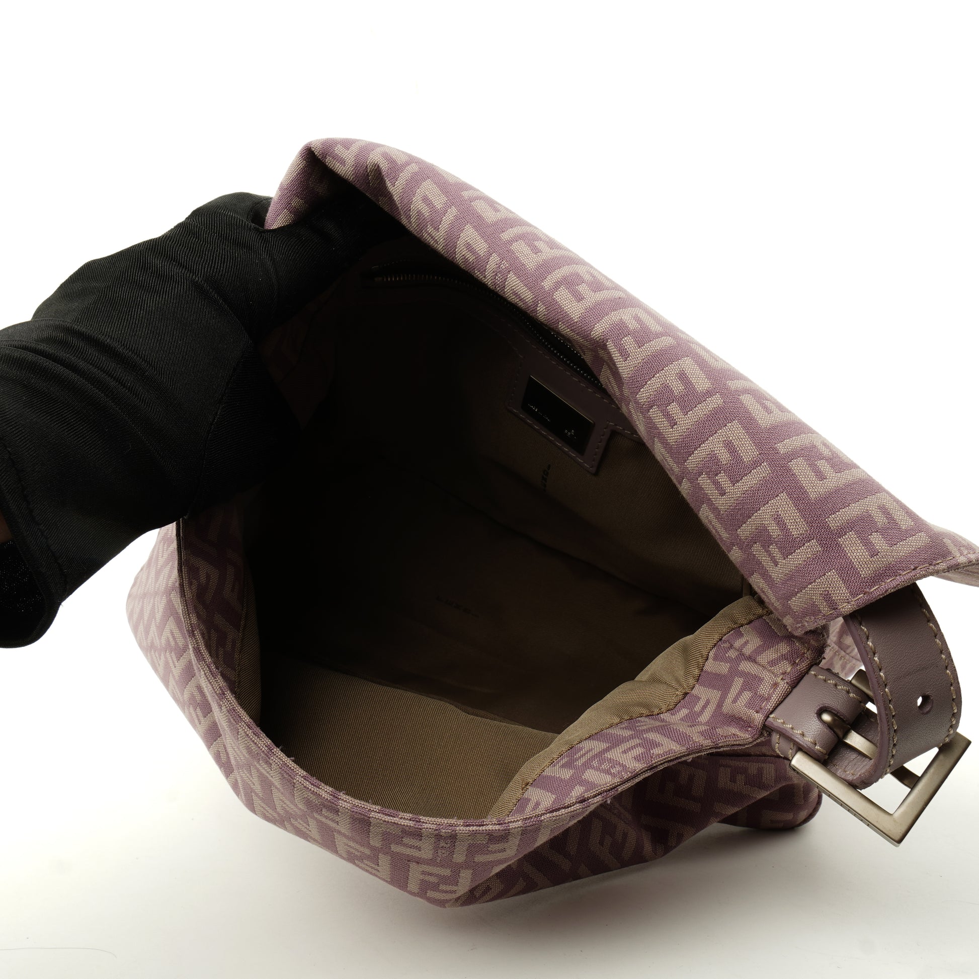 Fendi Zucchino Mama Baguette Lilac