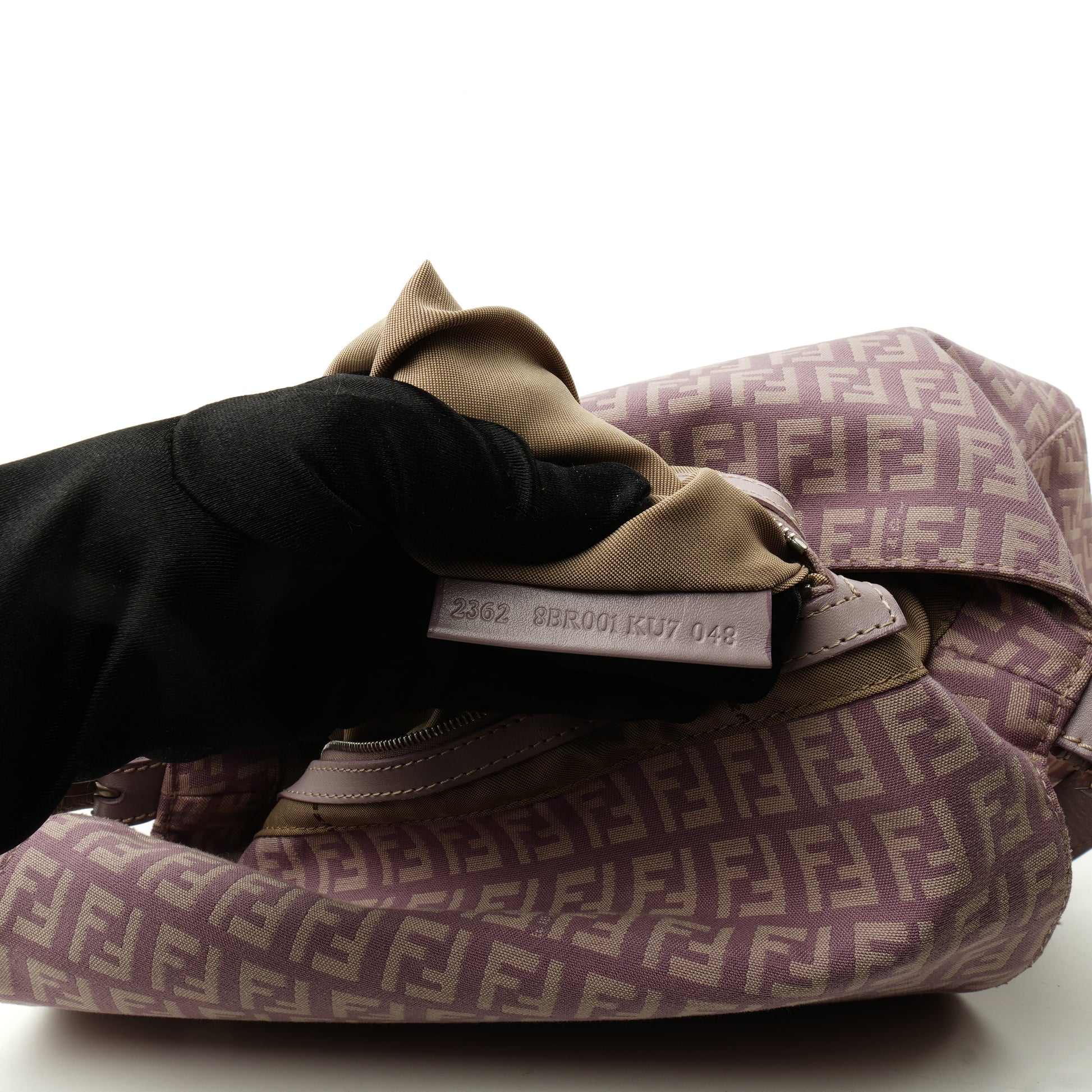 Fendi Zucchino Mama Baguette Lilac
