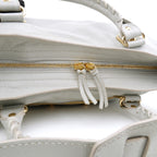 Balenciaga Medium City Metallic Edge Light Gray GHW