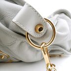 Balenciaga Medium City Metallic Edge Light Gray GHW