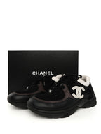 Chanel Mesh Suede Sneakers 37.5