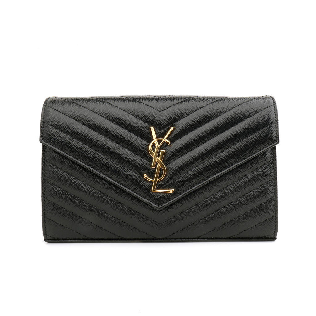Saint Laurent Envelope Wallet on Chain Large