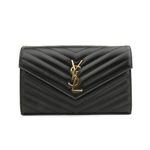 Saint Laurent Envelope Wallet on Chain Large