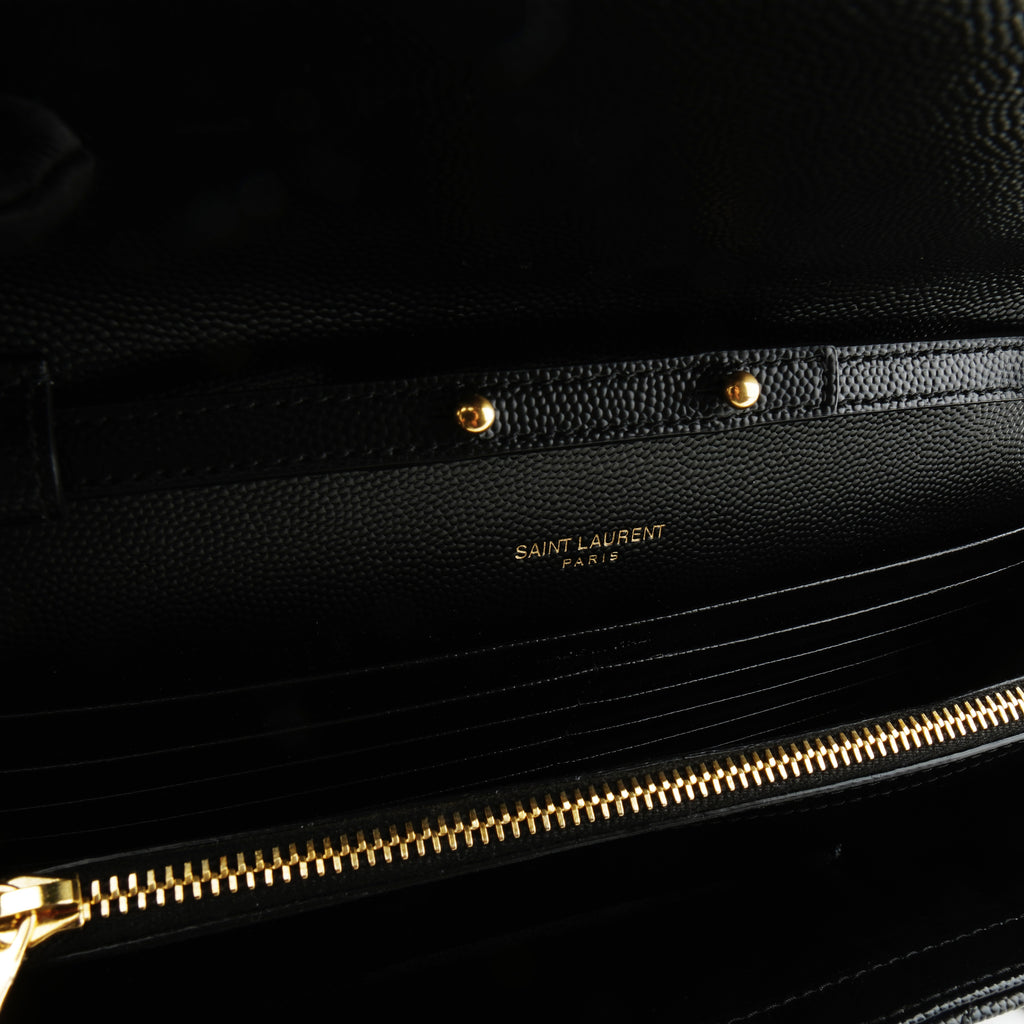 Saint Laurent Envelope Wallet on Chain Large