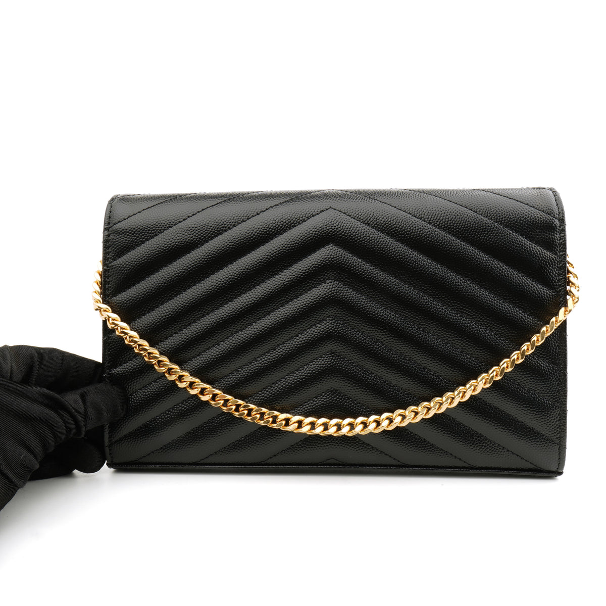 Saint Laurent Envelope Wallet on Chain Large