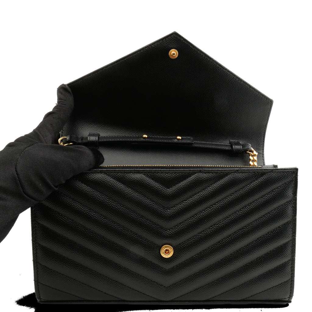 Saint Laurent Envelope Wallet on Chain Large