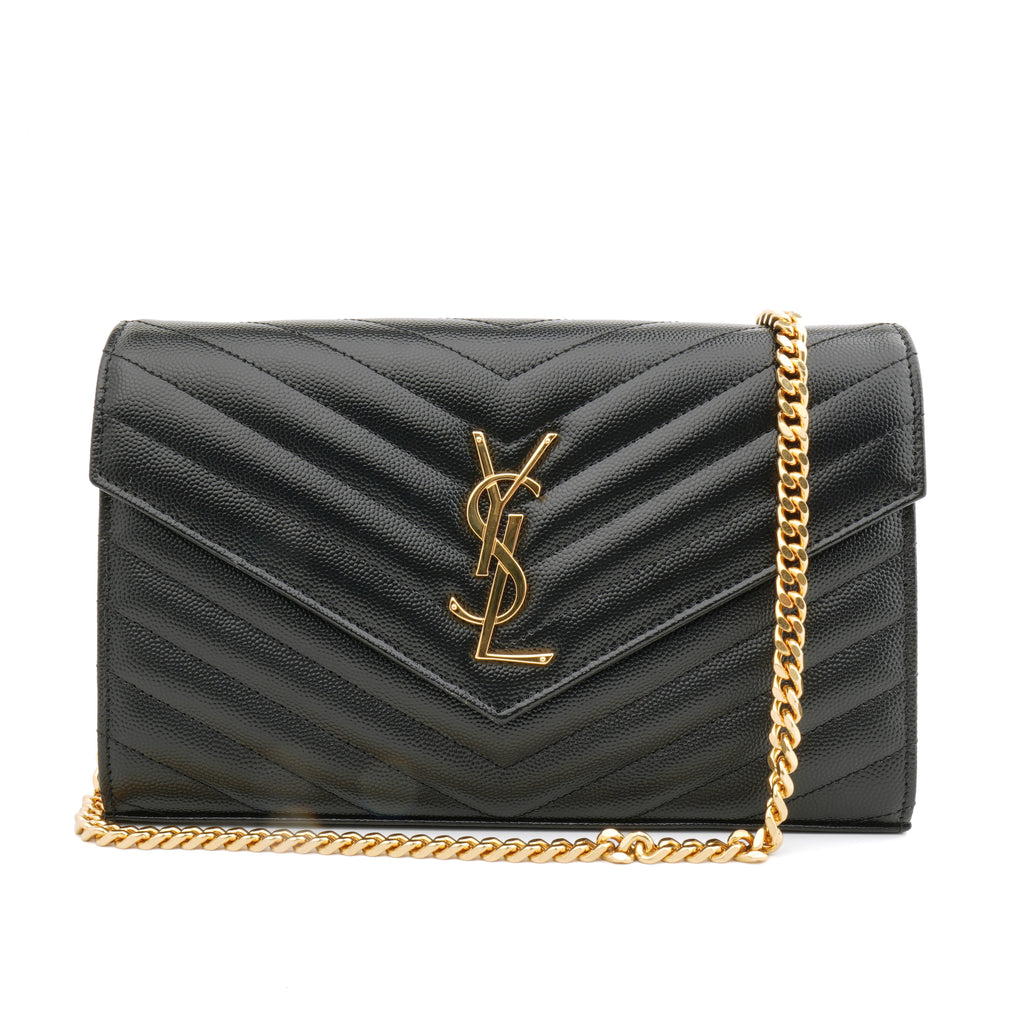 Saint Laurent Envelope Wallet on Chain Large