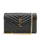 Saint Laurent Envelope Wallet on Chain Large