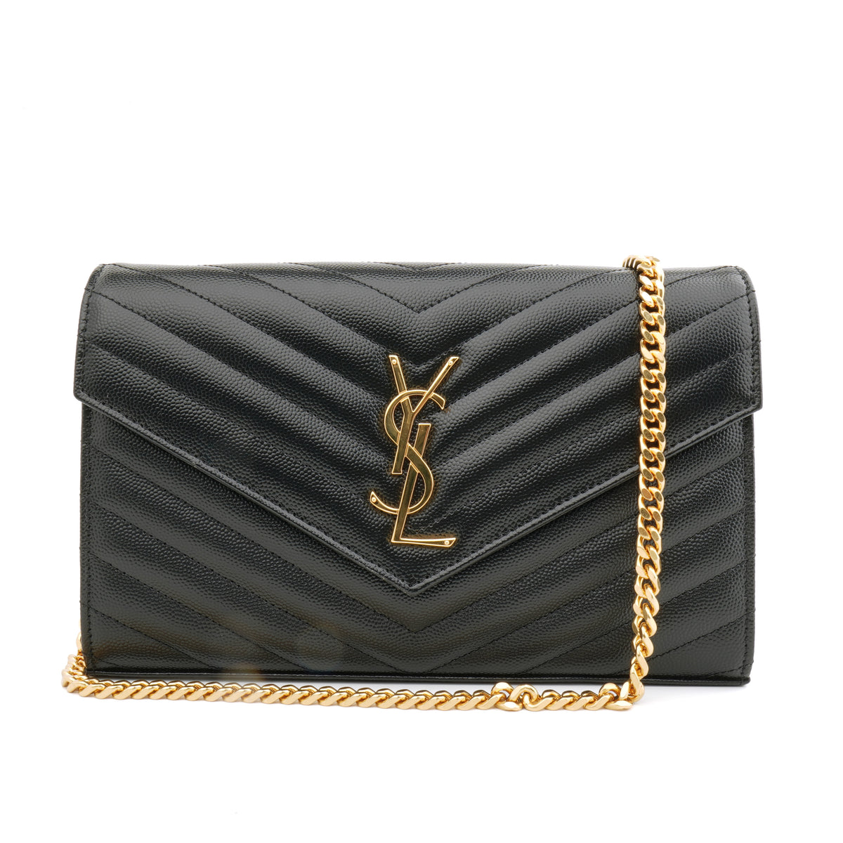 Saint Laurent Envelope Wallet on Chain Large