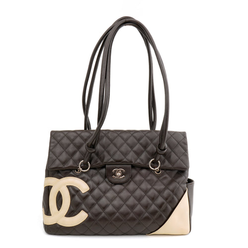 Chanel Cambon Ligne Large Flap Bag Brown